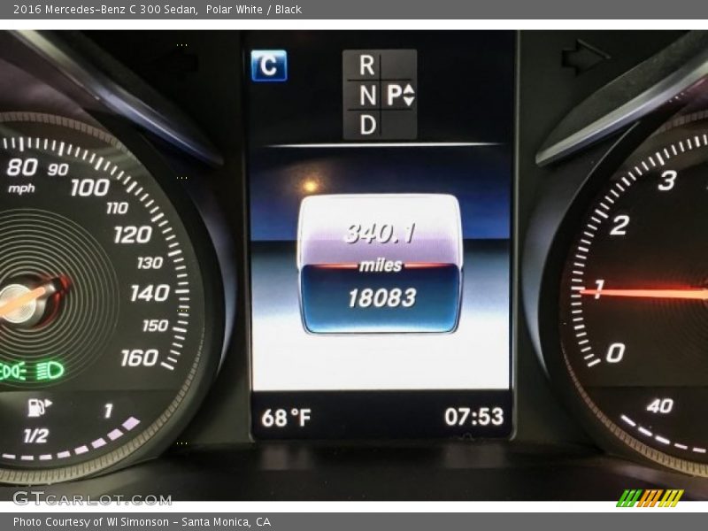Polar White / Black 2016 Mercedes-Benz C 300 Sedan