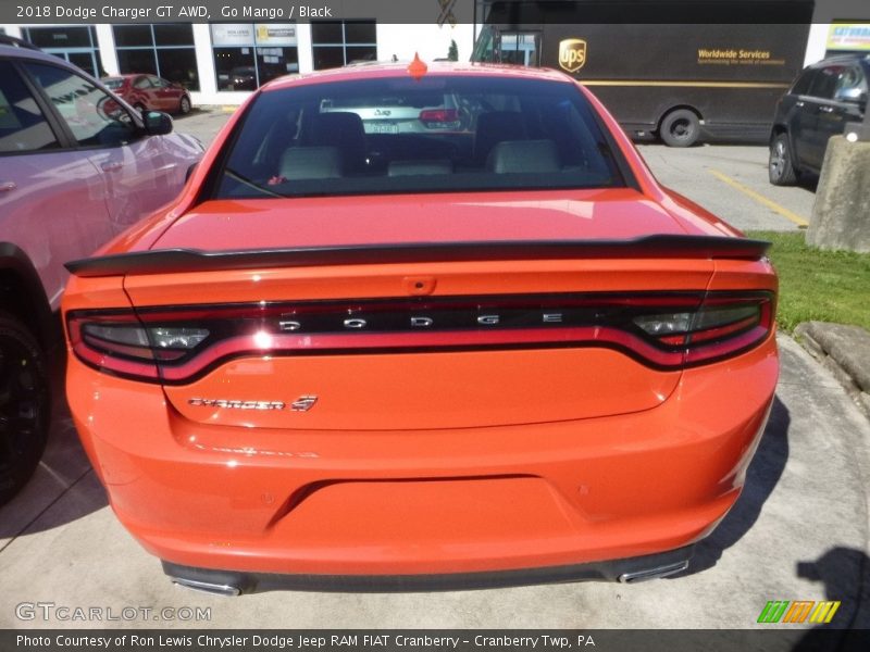 Go Mango / Black 2018 Dodge Charger GT AWD