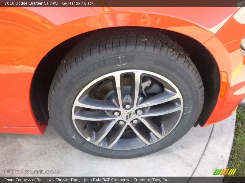 Go Mango / Black 2018 Dodge Charger GT AWD