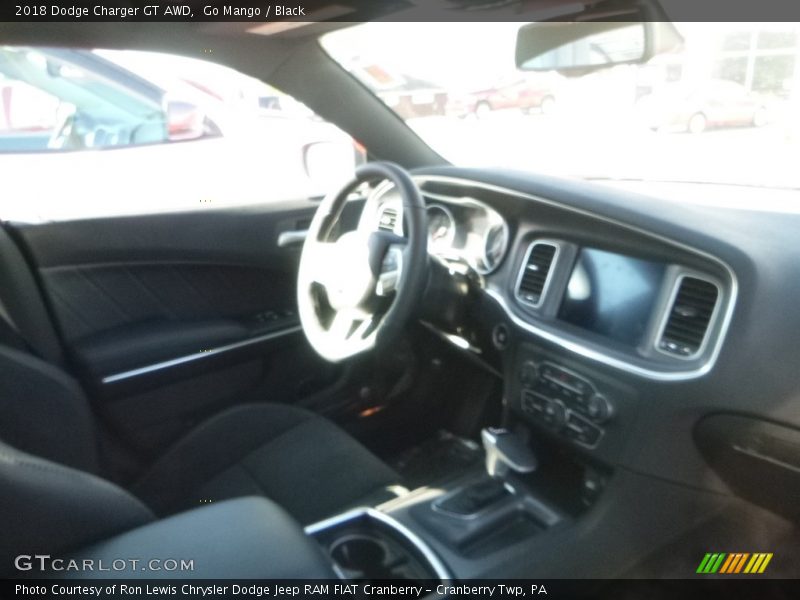 Go Mango / Black 2018 Dodge Charger GT AWD