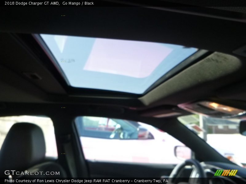 Go Mango / Black 2018 Dodge Charger GT AWD