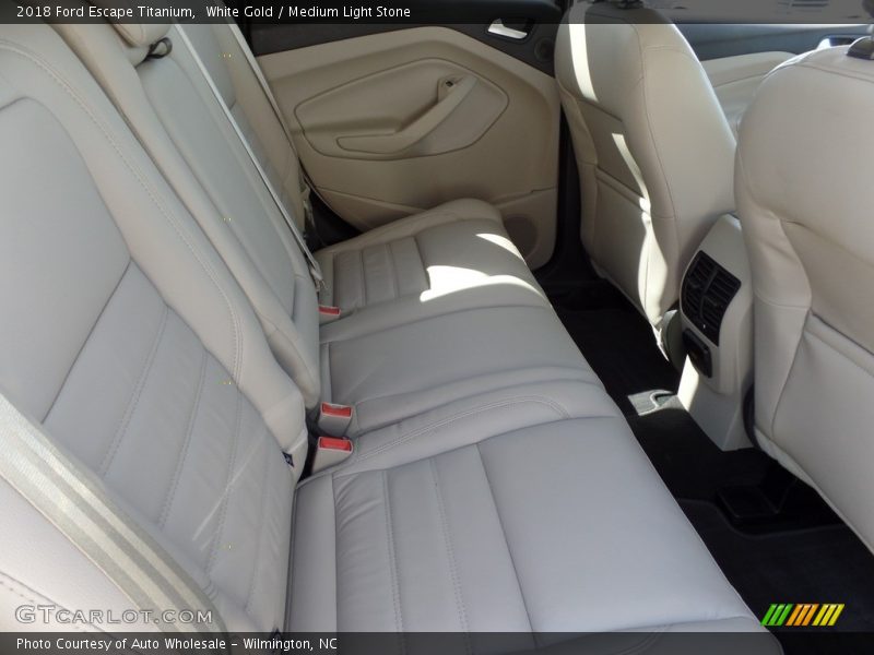 White Gold / Medium Light Stone 2018 Ford Escape Titanium