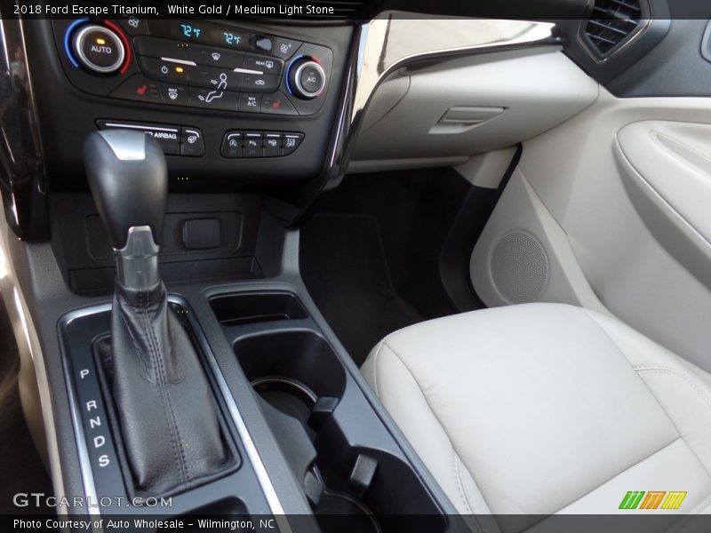 White Gold / Medium Light Stone 2018 Ford Escape Titanium