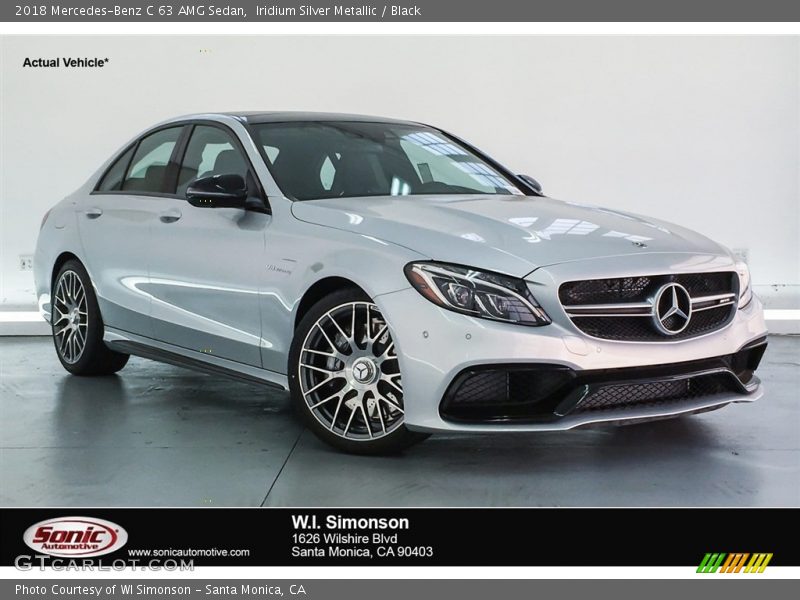 Iridium Silver Metallic / Black 2018 Mercedes-Benz C 63 AMG Sedan