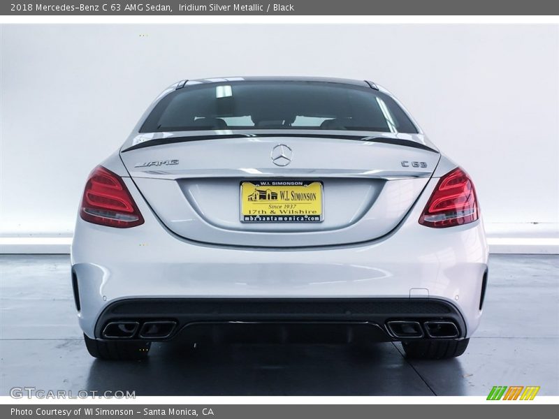 Iridium Silver Metallic / Black 2018 Mercedes-Benz C 63 AMG Sedan