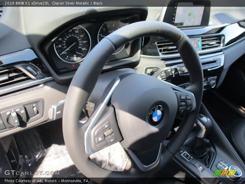 Glacier Silver Metallic / Black 2018 BMW X1 xDrive28i