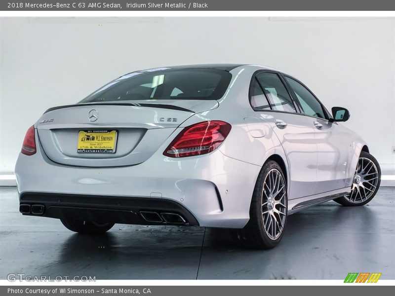 Iridium Silver Metallic / Black 2018 Mercedes-Benz C 63 AMG Sedan