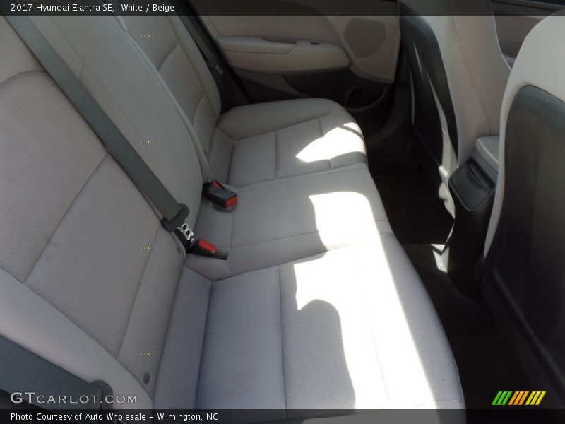White / Beige 2017 Hyundai Elantra SE