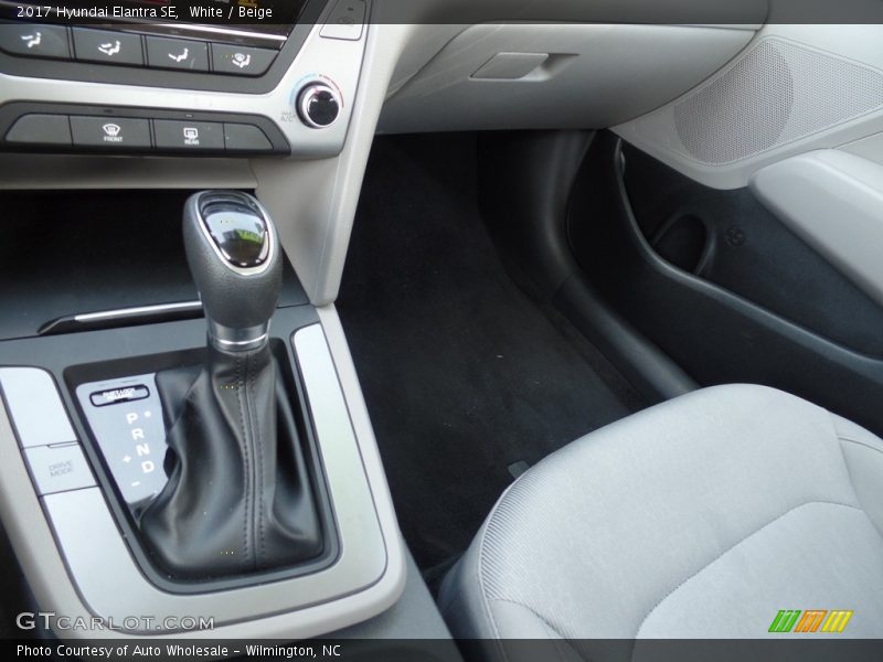 White / Beige 2017 Hyundai Elantra SE
