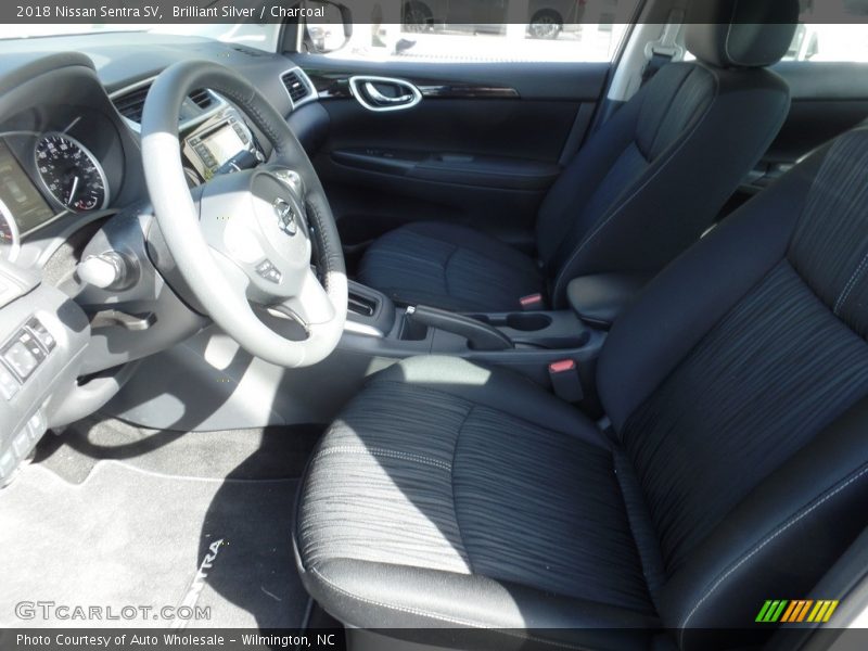 Brilliant Silver / Charcoal 2018 Nissan Sentra SV