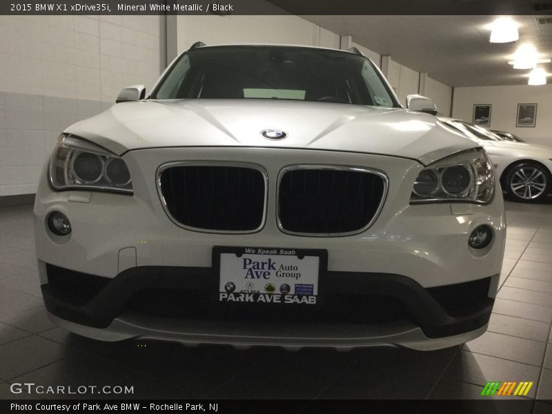 Mineral White Metallic / Black 2015 BMW X1 xDrive35i