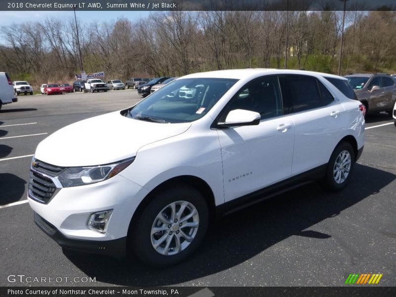 Summit White / Jet Black 2018 Chevrolet Equinox LT AWD