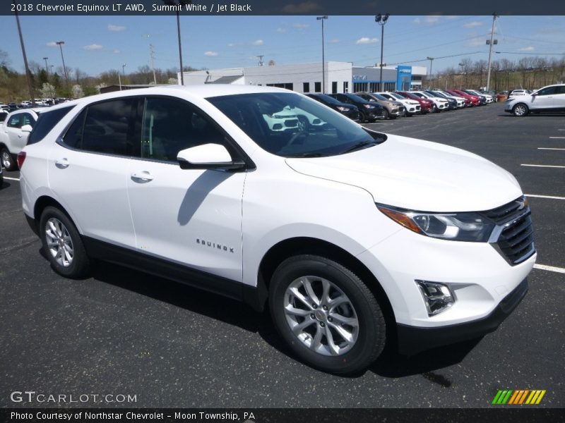 Summit White / Jet Black 2018 Chevrolet Equinox LT AWD