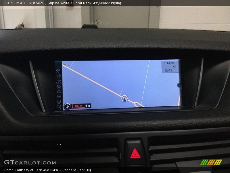 Alpine White / Coral Red/Grey-Black Piping 2015 BMW X1 xDrive28i