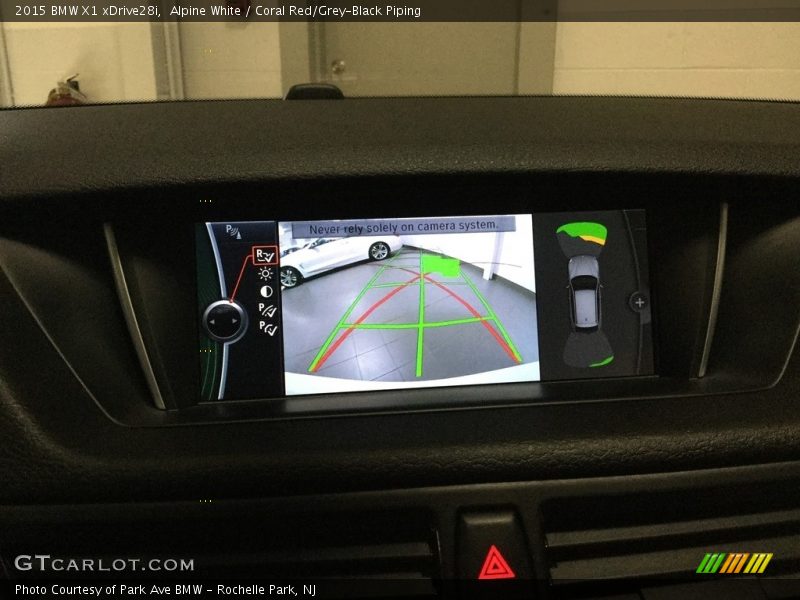 Alpine White / Coral Red/Grey-Black Piping 2015 BMW X1 xDrive28i