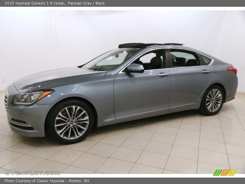 Parisian Gray / Black 2015 Hyundai Genesis 3.8 Sedan