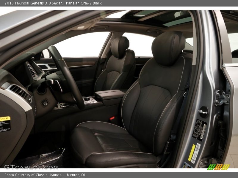 Parisian Gray / Black 2015 Hyundai Genesis 3.8 Sedan