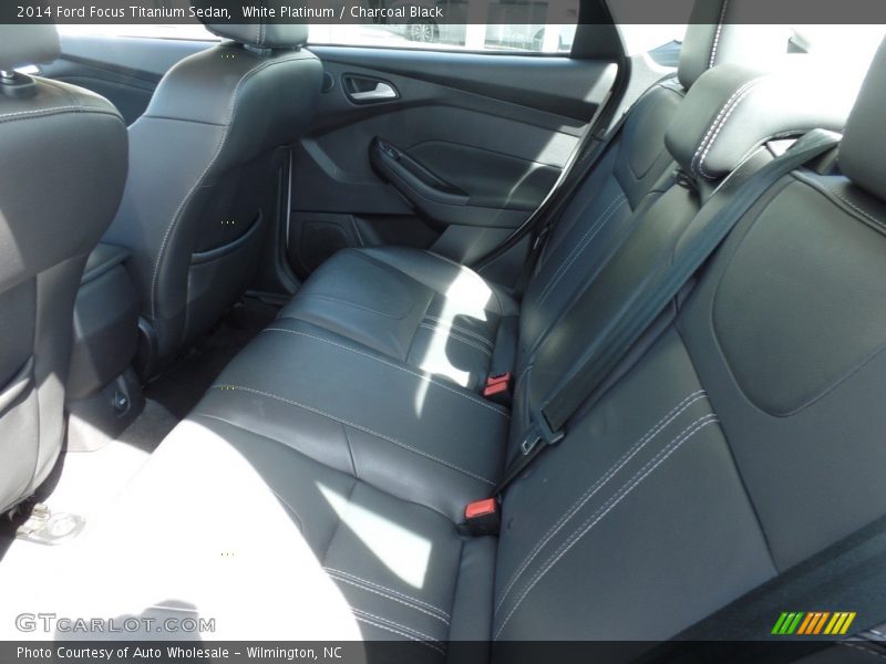 White Platinum / Charcoal Black 2014 Ford Focus Titanium Sedan