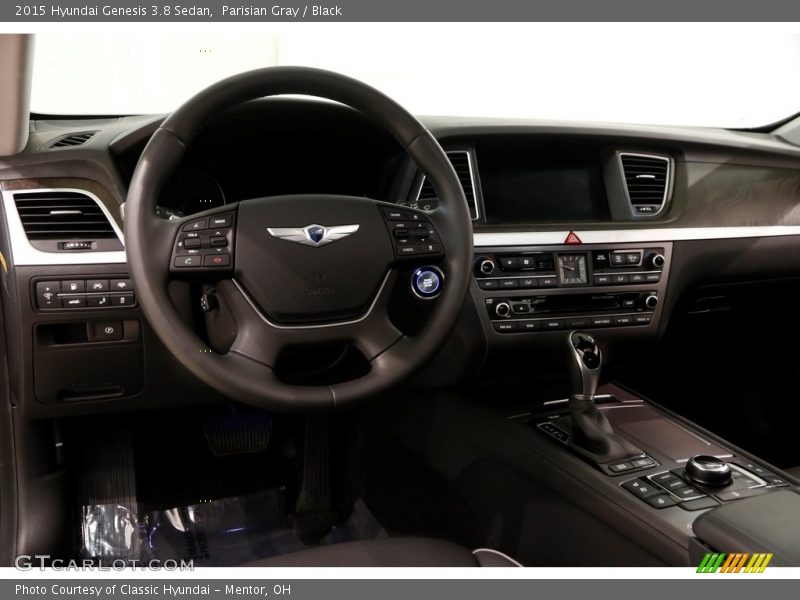 Parisian Gray / Black 2015 Hyundai Genesis 3.8 Sedan