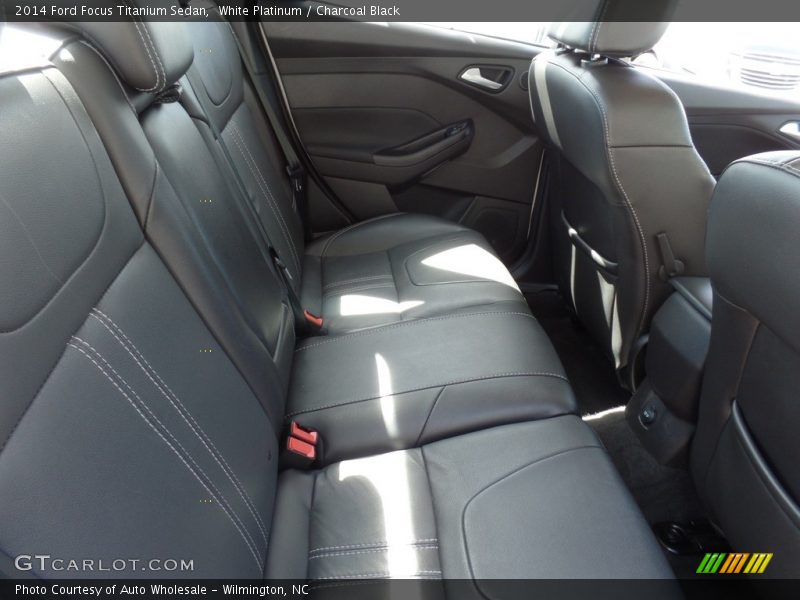 White Platinum / Charcoal Black 2014 Ford Focus Titanium Sedan