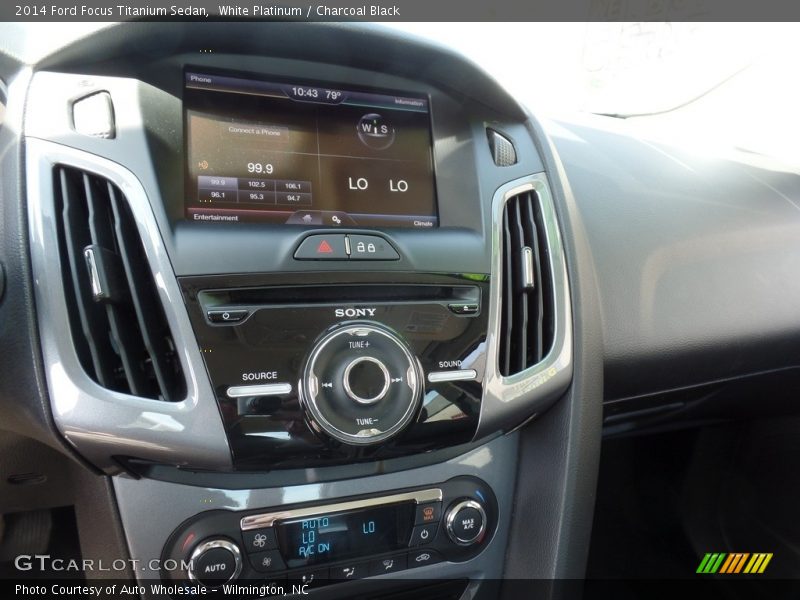 White Platinum / Charcoal Black 2014 Ford Focus Titanium Sedan