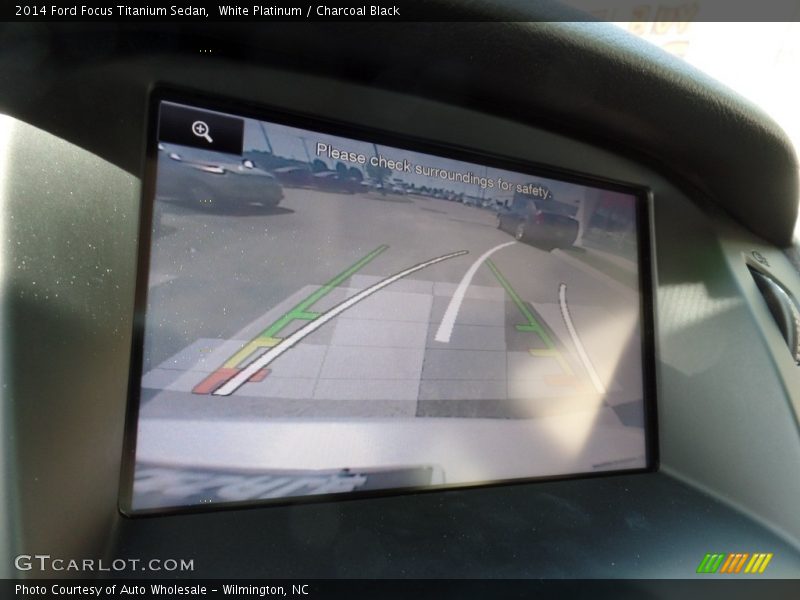 White Platinum / Charcoal Black 2014 Ford Focus Titanium Sedan