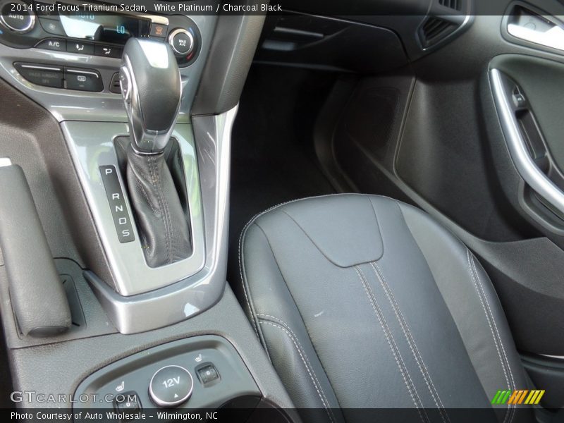 White Platinum / Charcoal Black 2014 Ford Focus Titanium Sedan