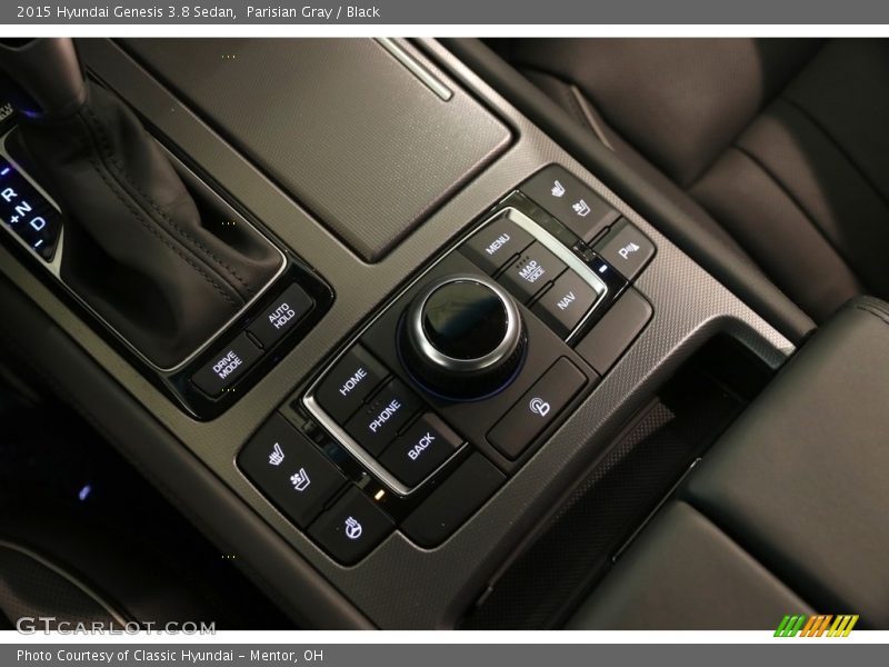 Parisian Gray / Black 2015 Hyundai Genesis 3.8 Sedan