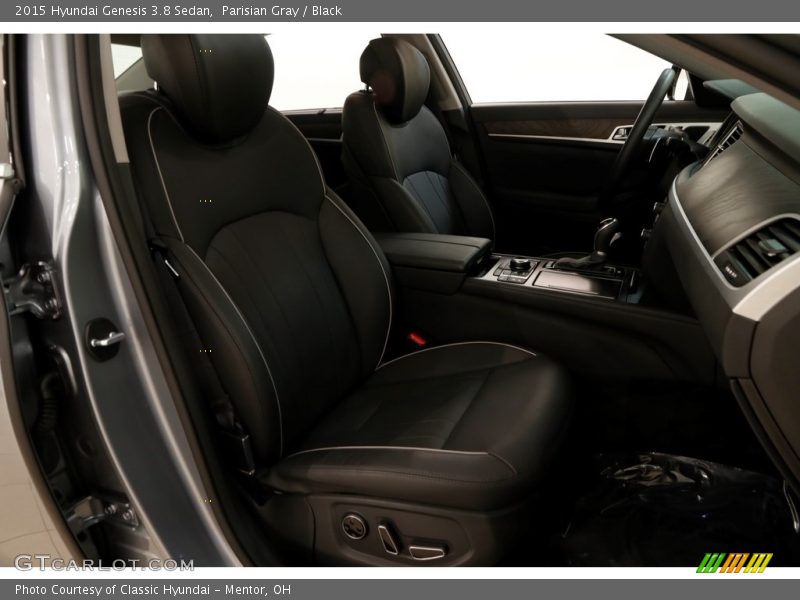 Parisian Gray / Black 2015 Hyundai Genesis 3.8 Sedan