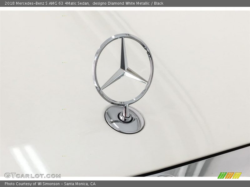 designo Diamond White Metallic / Black 2018 Mercedes-Benz S AMG 63 4Matic Sedan