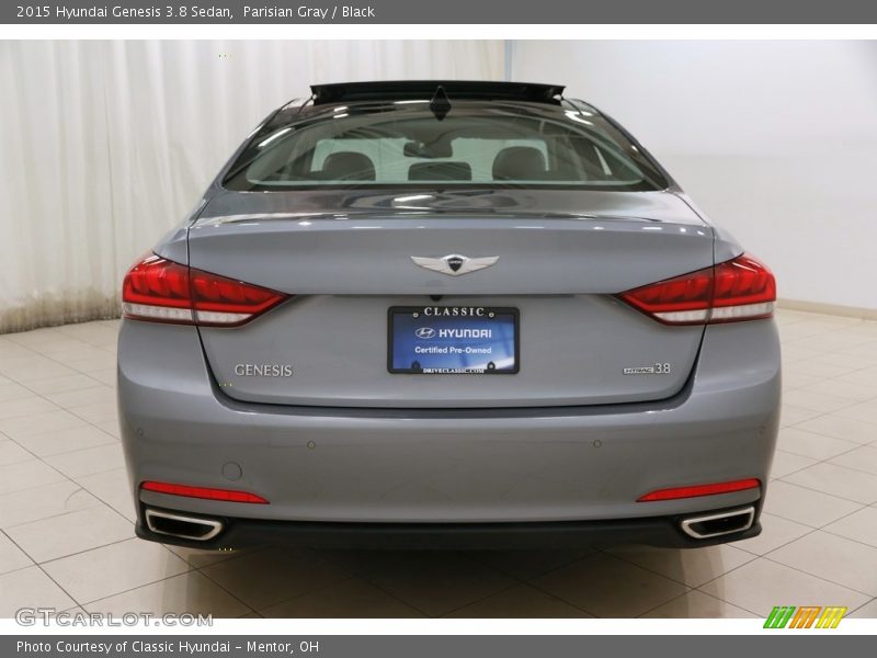 Parisian Gray / Black 2015 Hyundai Genesis 3.8 Sedan