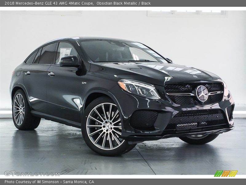 Obsidian Black Metallic / Black 2018 Mercedes-Benz GLE 43 AMG 4Matic Coupe