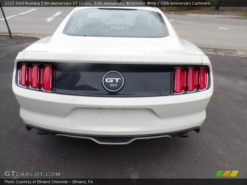 50th Anniversary Wimbledon White / 50th Anniversary Cashmere 2015 Ford Mustang 50th Anniversary GT Coupe