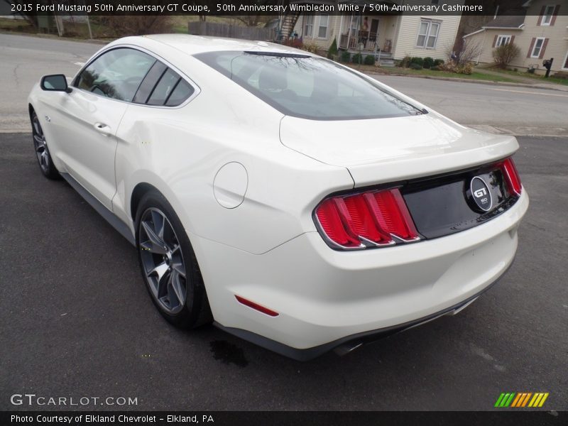50th Anniversary Wimbledon White / 50th Anniversary Cashmere 2015 Ford Mustang 50th Anniversary GT Coupe