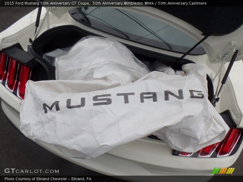 50th Anniversary Wimbledon White / 50th Anniversary Cashmere 2015 Ford Mustang 50th Anniversary GT Coupe