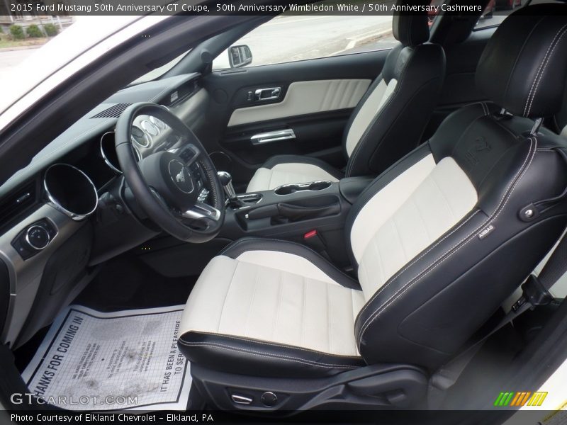 50th Anniversary Wimbledon White / 50th Anniversary Cashmere 2015 Ford Mustang 50th Anniversary GT Coupe