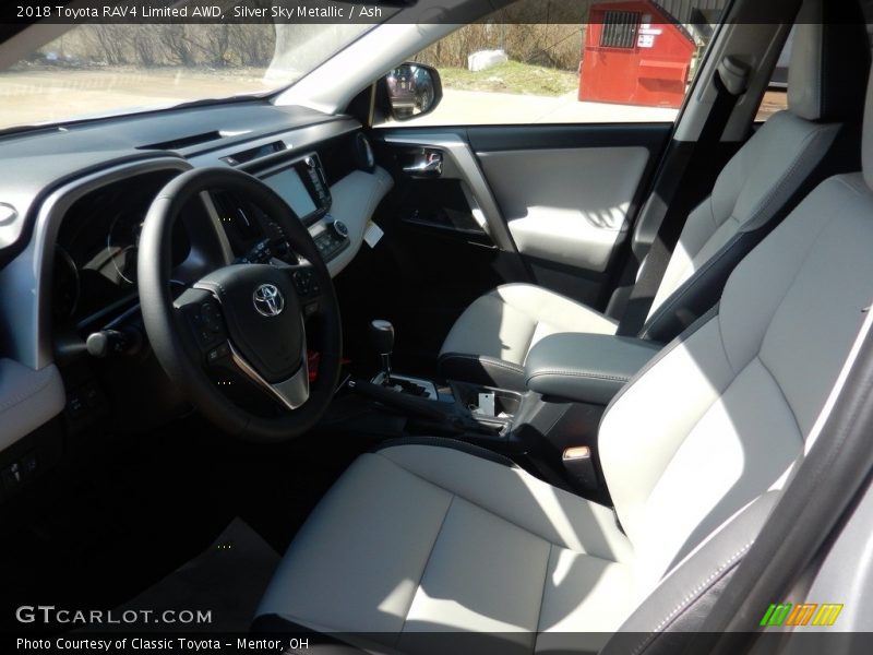 Silver Sky Metallic / Ash 2018 Toyota RAV4 Limited AWD