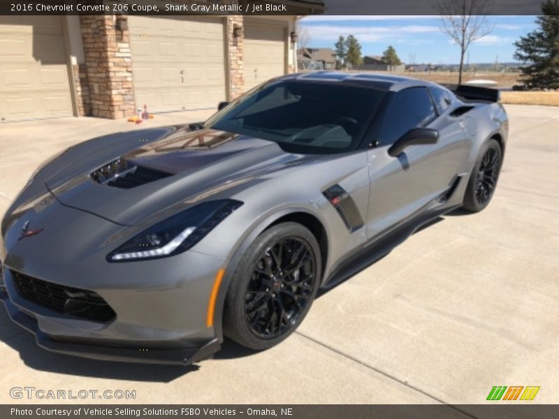 Shark Gray Metallic / Jet Black 2016 Chevrolet Corvette Z06 Coupe