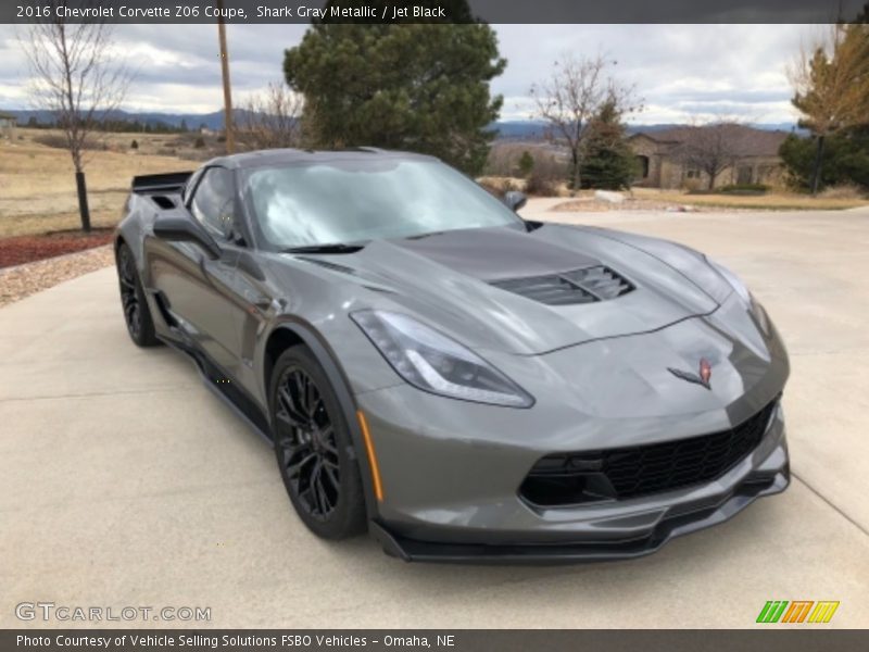 Shark Gray Metallic / Jet Black 2016 Chevrolet Corvette Z06 Coupe