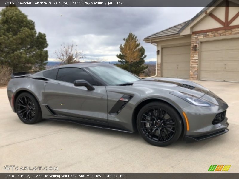 Shark Gray Metallic / Jet Black 2016 Chevrolet Corvette Z06 Coupe