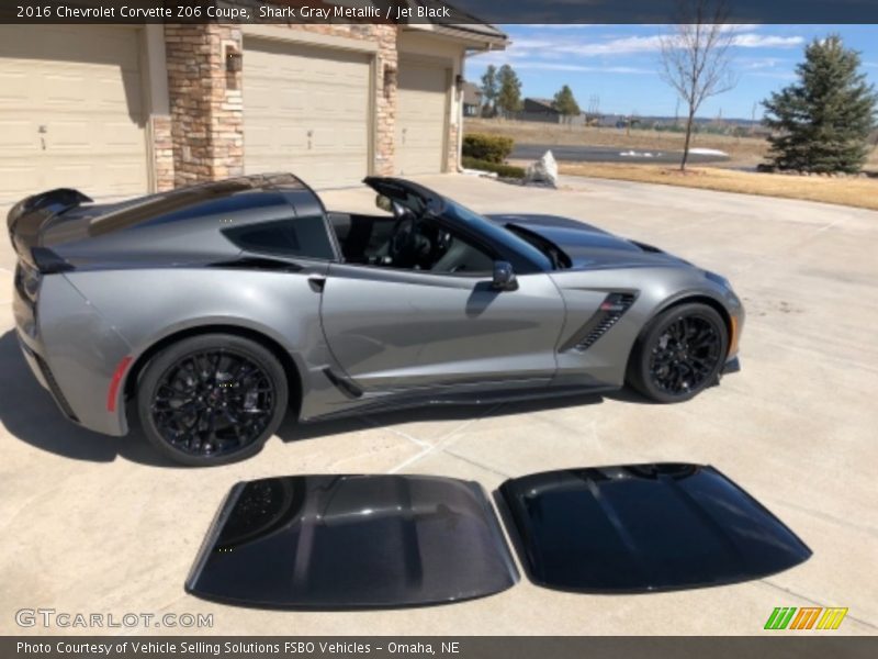 Shark Gray Metallic / Jet Black 2016 Chevrolet Corvette Z06 Coupe