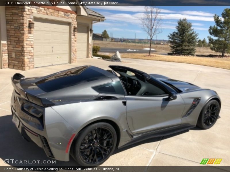 Shark Gray Metallic / Jet Black 2016 Chevrolet Corvette Z06 Coupe