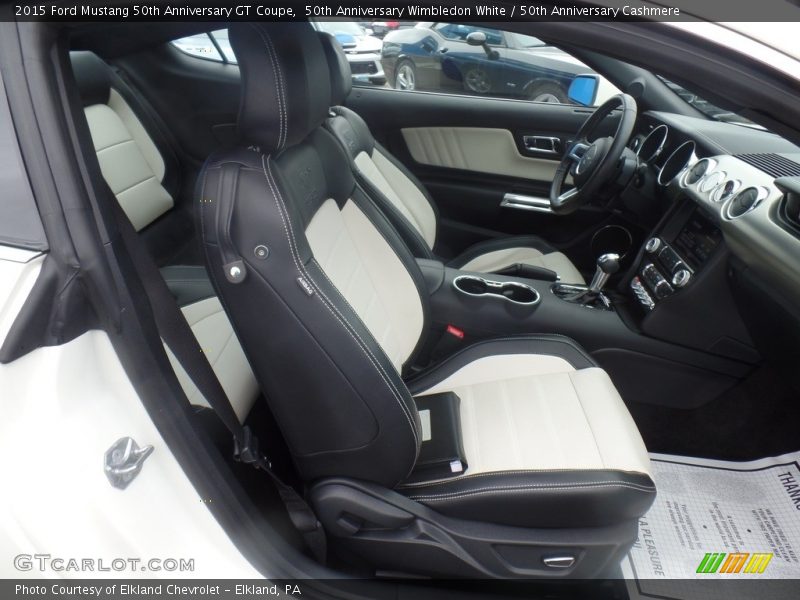 50th Anniversary Wimbledon White / 50th Anniversary Cashmere 2015 Ford Mustang 50th Anniversary GT Coupe