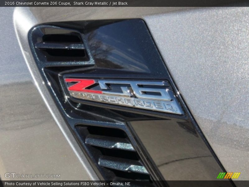 Shark Gray Metallic / Jet Black 2016 Chevrolet Corvette Z06 Coupe