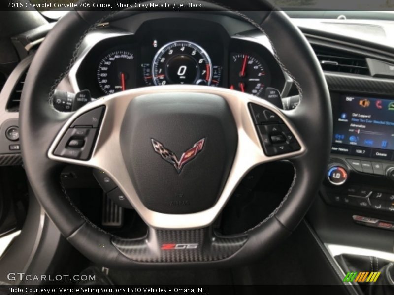 Shark Gray Metallic / Jet Black 2016 Chevrolet Corvette Z06 Coupe