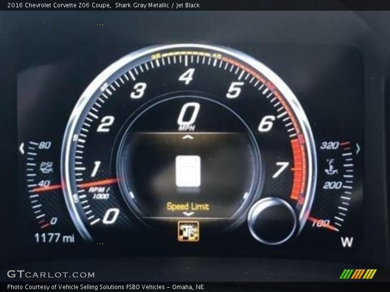 Shark Gray Metallic / Jet Black 2016 Chevrolet Corvette Z06 Coupe