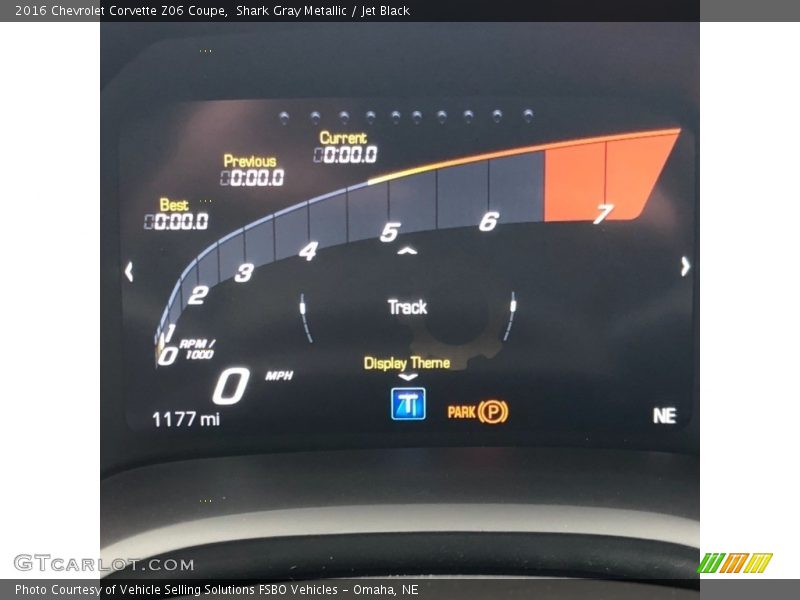 Shark Gray Metallic / Jet Black 2016 Chevrolet Corvette Z06 Coupe