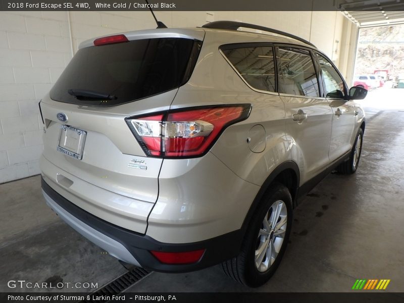 White Gold / Charcoal Black 2018 Ford Escape SEL 4WD