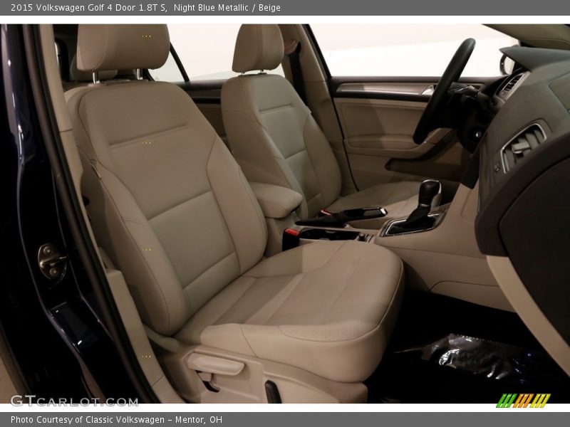 Night Blue Metallic / Beige 2015 Volkswagen Golf 4 Door 1.8T S