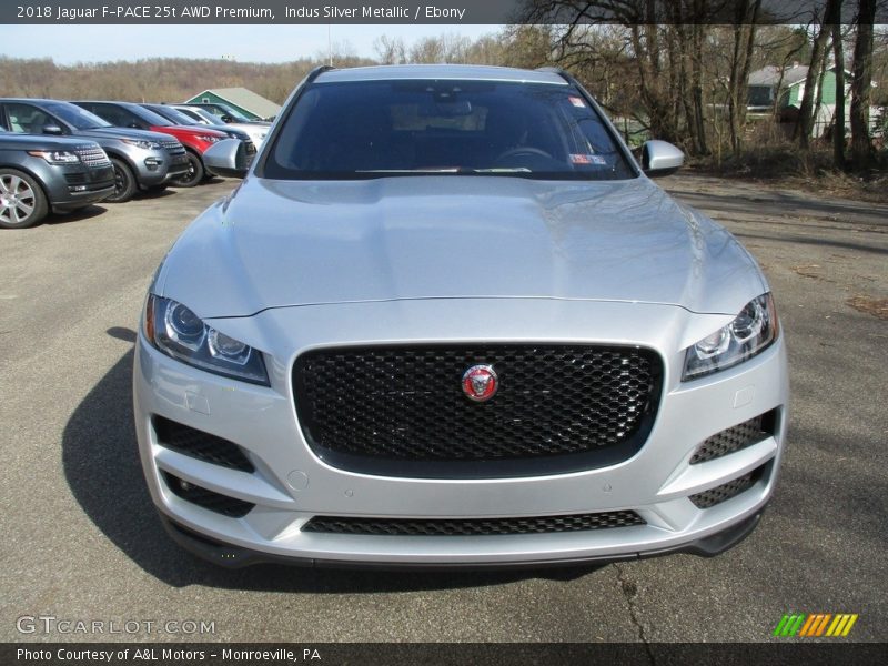 Indus Silver Metallic / Ebony 2018 Jaguar F-PACE 25t AWD Premium